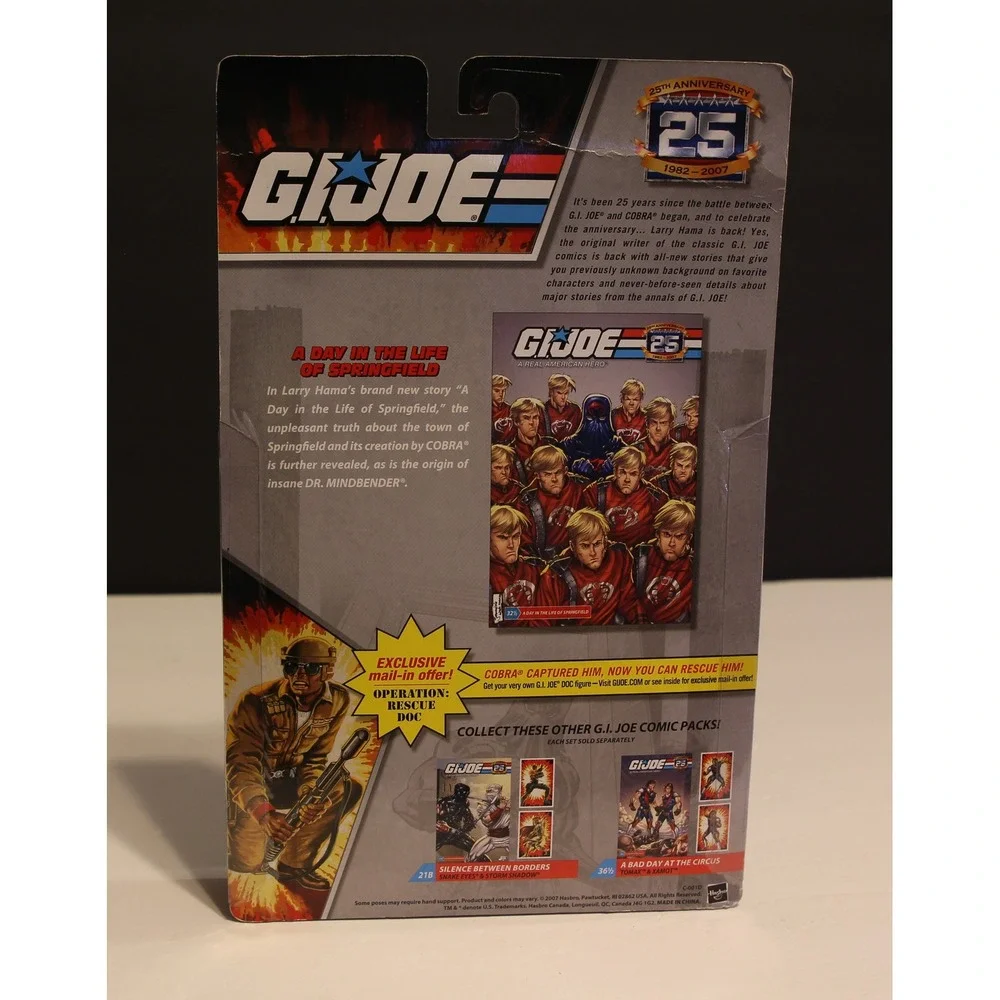 GI JOE ARAH Comic Pack 25 Anniversary #32 1/2 A Day in The Life of Springfield
